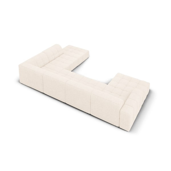 Krémszínű sarokkanapé (jobb oldali-U alakú) Chicago – Cosmopolitan Design-image-4