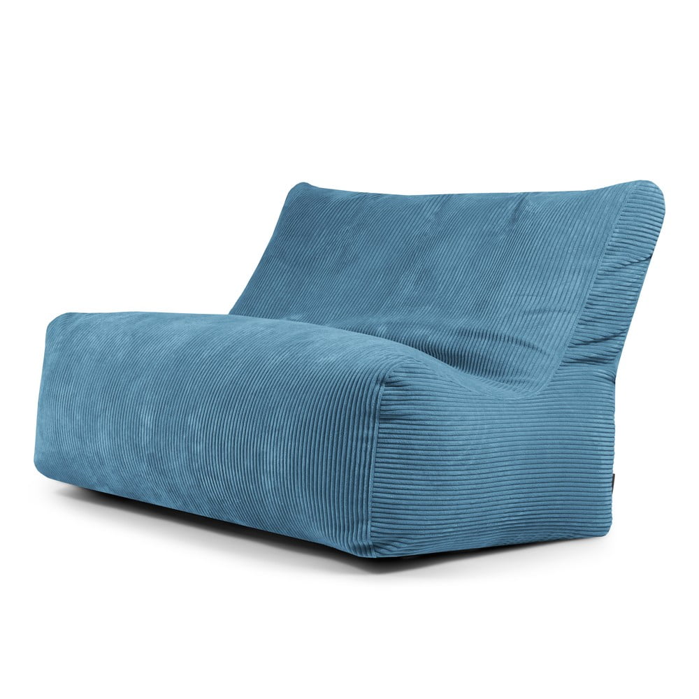 Kék kordbársony babzsákfotel Sofa Seat Lounge  SLOWDOWN