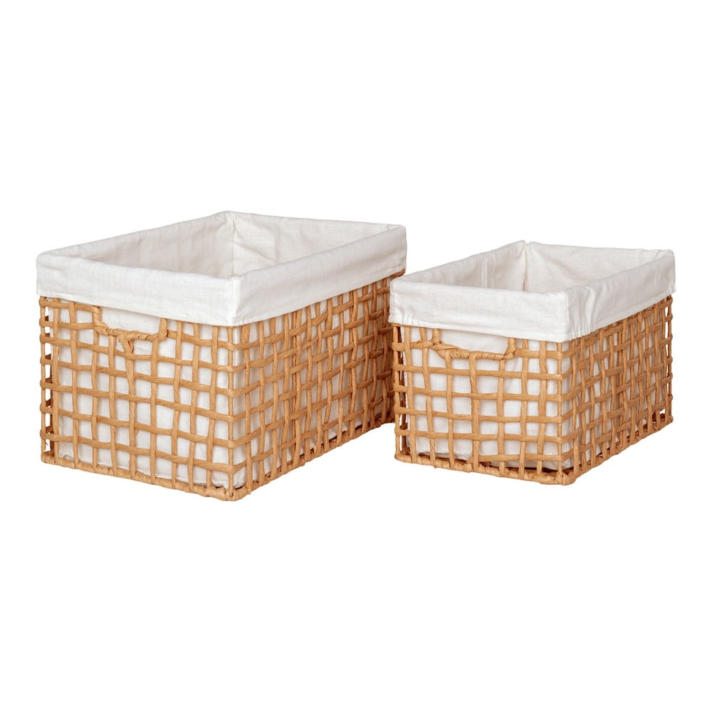 Tárolókosár szett 2 db-os 25x35x22 cm Bustelo  House Nordic