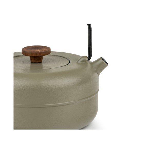 Khaki öntöttvas teáskanna szűrővel 750 ml Henan – Bredemeijer-image-2