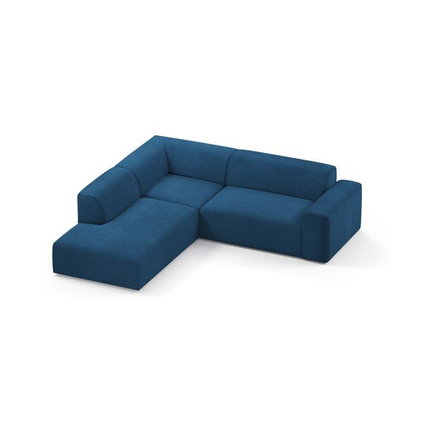 Karen türkiz kordbársony sarokkanapé, 260 cm, bal oldali - Marie Claire Home-image-3