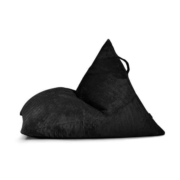 Fekete kordbársony babzsákfotel Razz – SLOWDOWN