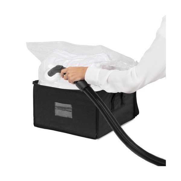 Compress Pack fekete cipzáros tárolódoboz, 125 l - Compactor-image-2
