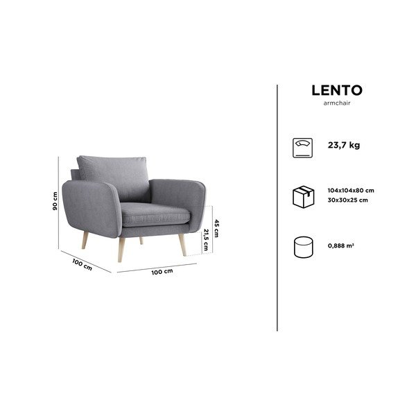 Lento bézs fotel - Kooko Home-image-3