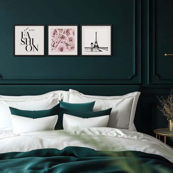 Kép szett 3 db-os 30x40 cm Parisienne – Styler-image-1