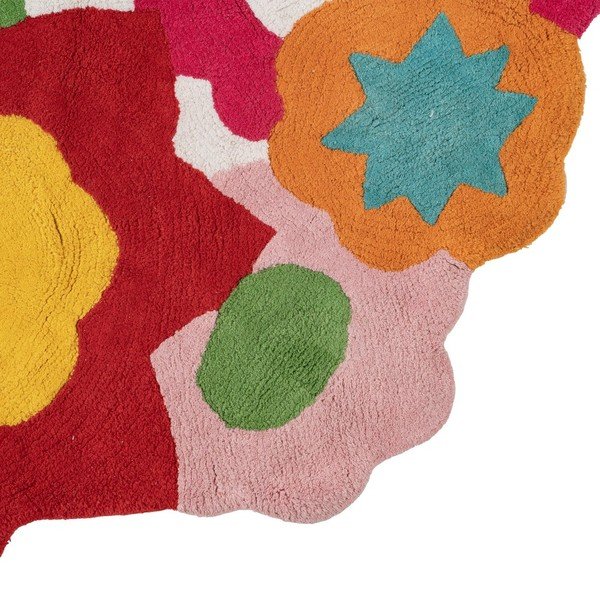 Pamut gyerek szőnyeg ø 150 cm Flowers – Ixia-image-4