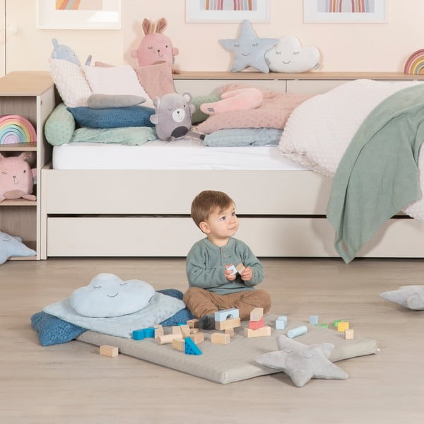 Bézs játszószőnyeg 78x100 cm Greyish gesteppt – Roba-image-1