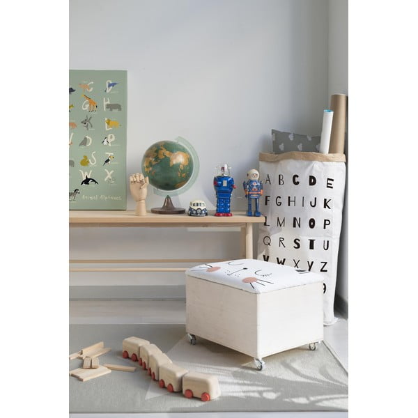 Cat gurulós puff tárolóhellyel - Little Nice Things-image-1