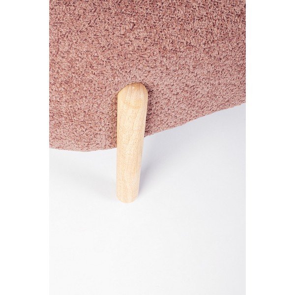 Terrakotta színű buklé párnázott pad Dayla – Bizzotto-image-1