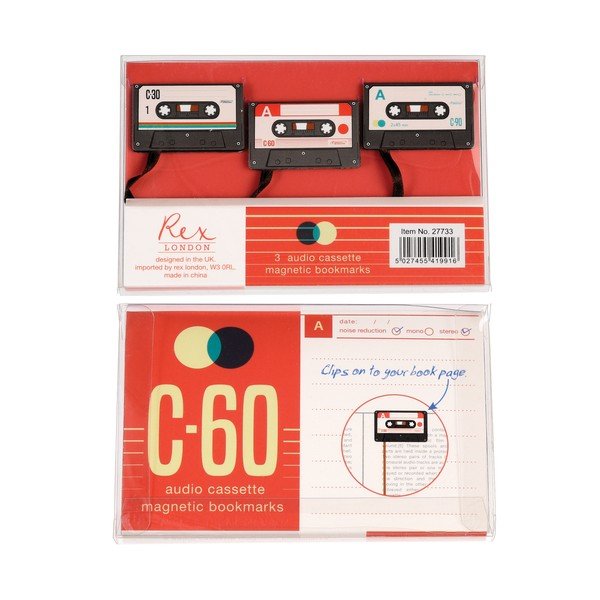 Könyvjelző készlet 3 db-os Cassette - Rex London-image-3