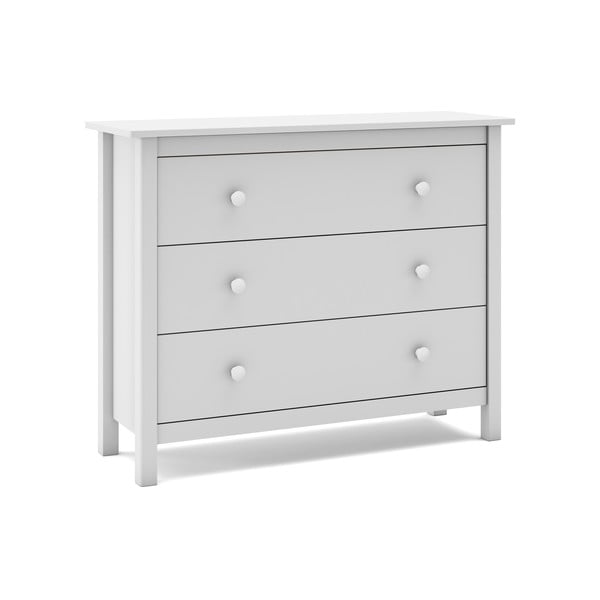Fehér borovi fenyő alacsony gyerek komód 100x80 cm Max – Marckeric-image-4