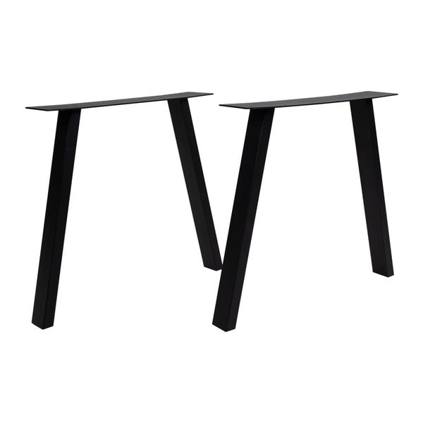 Nimes fekete acél lábszerkezet étkezőasztalhoz, hosszúság 71 cm - House Nordic