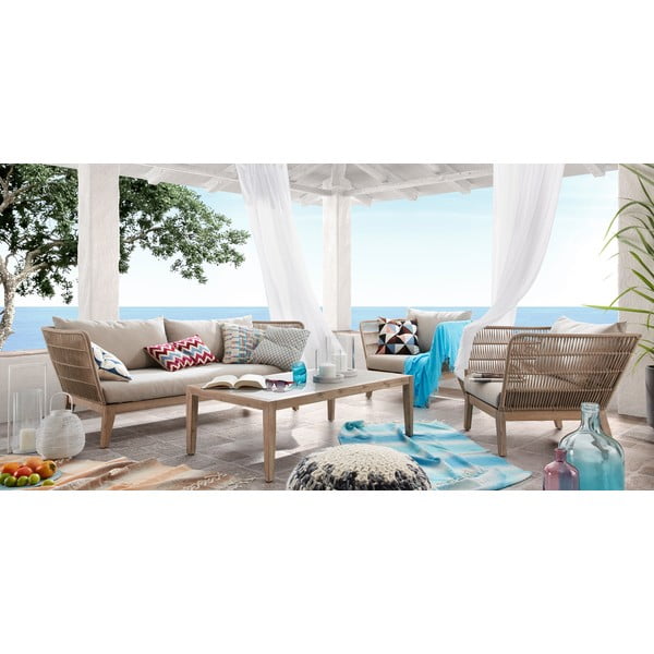 Bellano háromszemélyes bézs kanapé - Kave Home-image-4