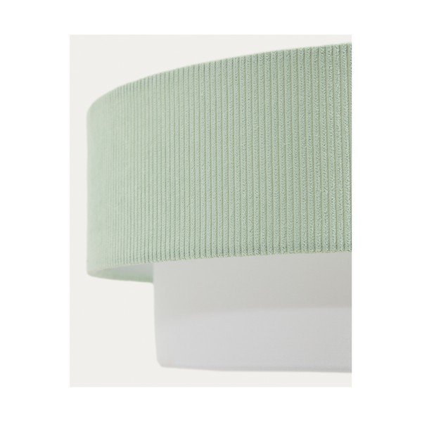 Fehér-türkiz gyerek lámpa textil búrával Bianella – Kave Home-image-3