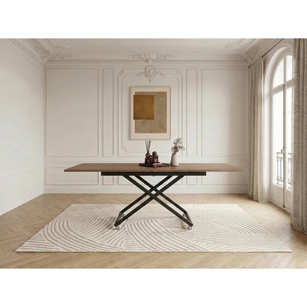 Natúr színű dohányzóasztal 80x120 cm Diana – Bobochic Paris-image-1