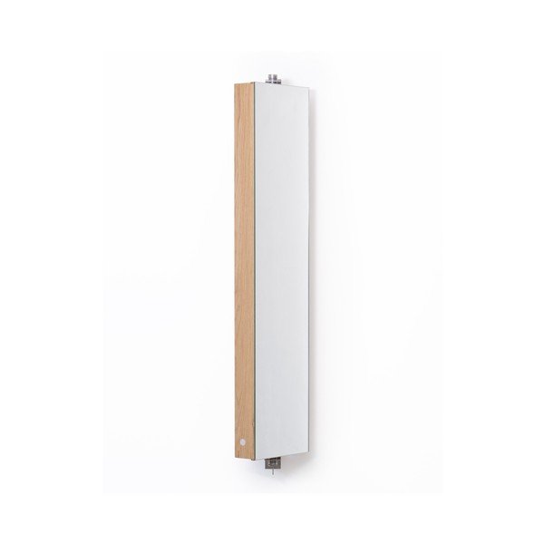 Mezza tölgyfa forgótükör tárolóval, magasság 110 cm - Wireworks-image-4