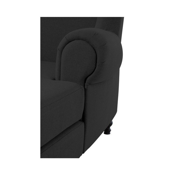 Mareille Black fekete színű füles fotel - Max Winzer-image-3