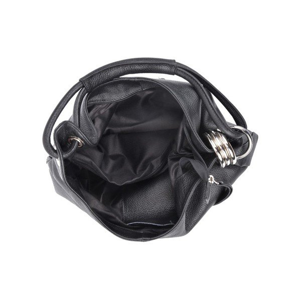 Giuliya fekete bőr kézitáska - Carla Ferreri-image-1