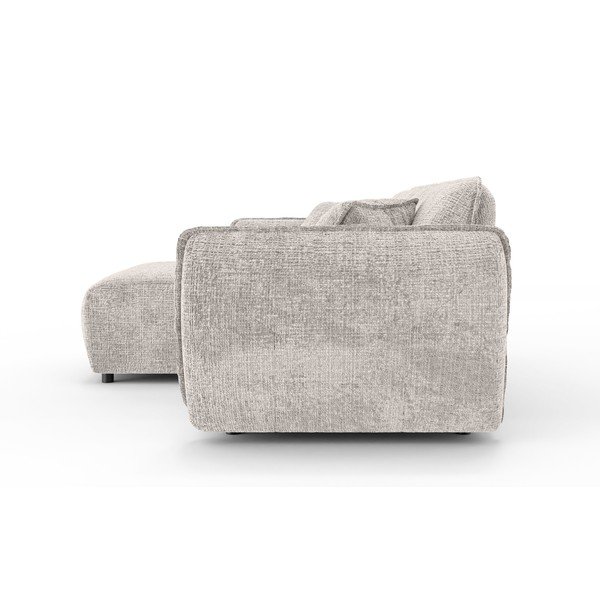 Bézs zsenília sarokkanapé (bal oldali-heverő résszel) Nelia – Ropez-image-3