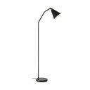 Fekete LED dimmelhető állólámpa fém búrával (magasság 144 cm) Funil – Markslöjd