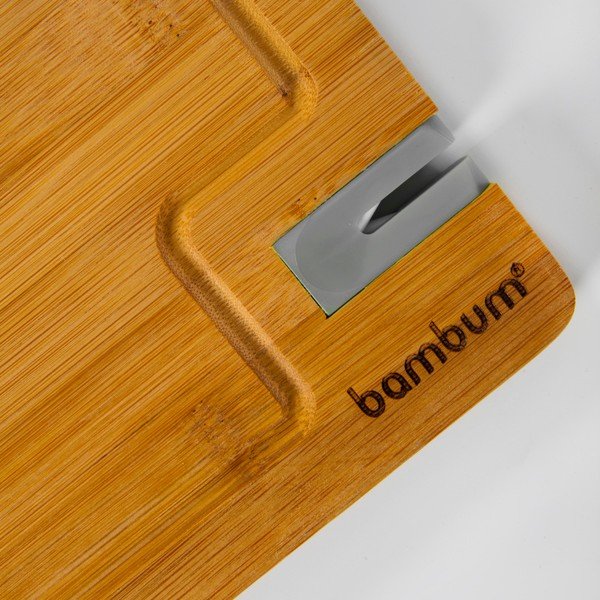 Livada bambusz vágódeszka késfenővel, 33 x 25 cm - Bambum-image-1