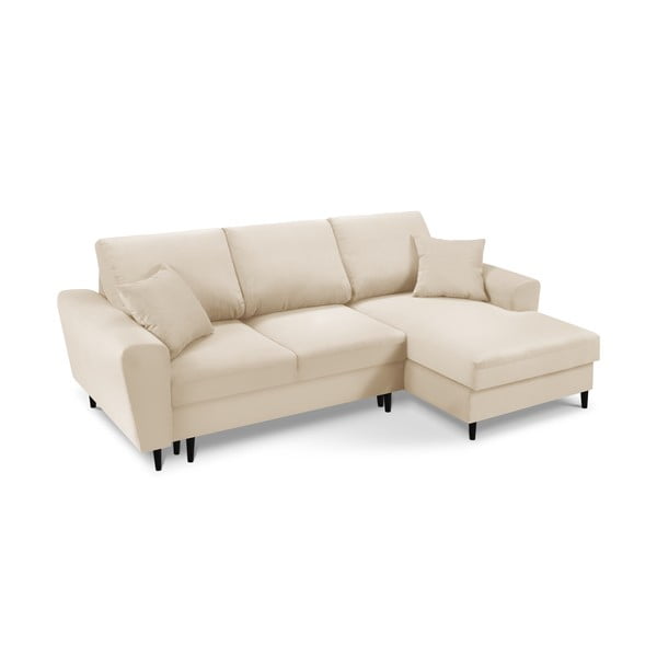 Jazz kinyitható kordbársony sarokkanapé, jobb oldalas - Kooko Home-image-3