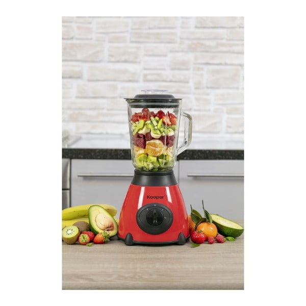 Piros turmixgép, 1,5 l - Kooper-image-2