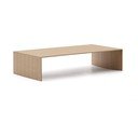 Világos natúr színű dohányzóasztal tölgyfa dekorral 70x140 cm Litto – Kave Home