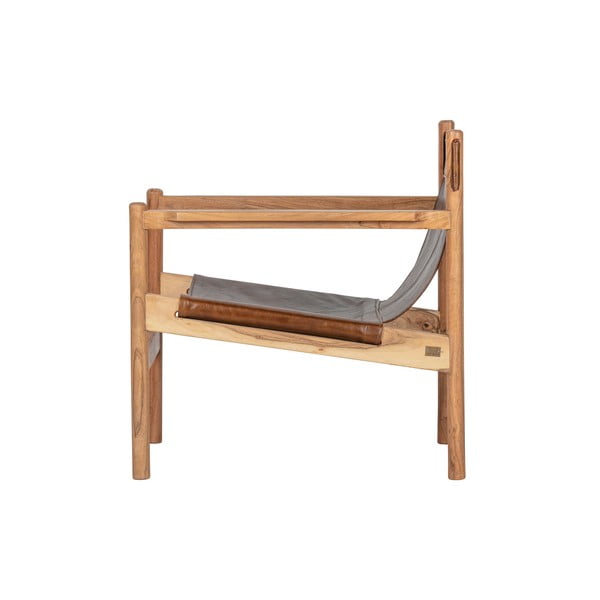 Chill barna bivalybőr fotel - BePureHome-image-2