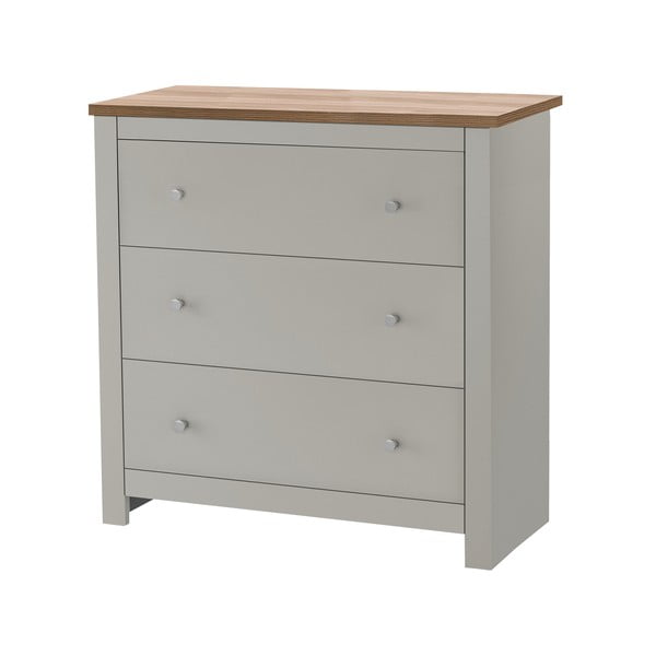 Szürke magas komód 81x35 cm Emerald – Støraa-image-2