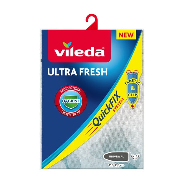 Kék-szürke pamut vasalódeszka huzat Ultra Fresh - Vileda-image-3