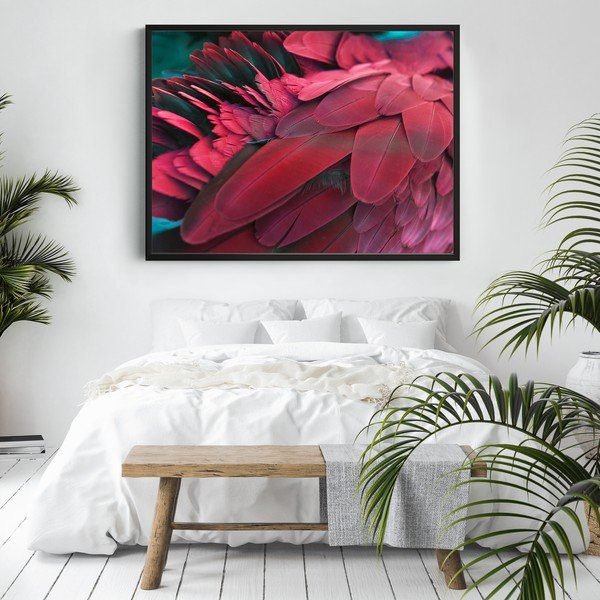Feathers Red plakát, 100 x 70 cm - DecoKing-image-2