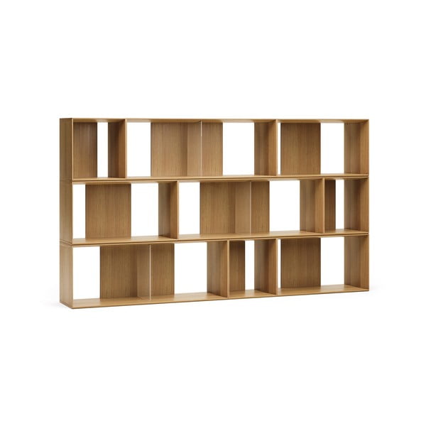 Natúr színű moduláris polcrendszer szett tölgyfa dekorral 9 db-os 202x114 cm Litto – Kave Home-image-2