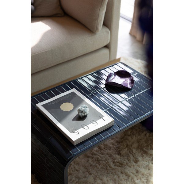 Kék kerámia dohányzóasztal 47x80 cm Tiles – Zuiver-image-4