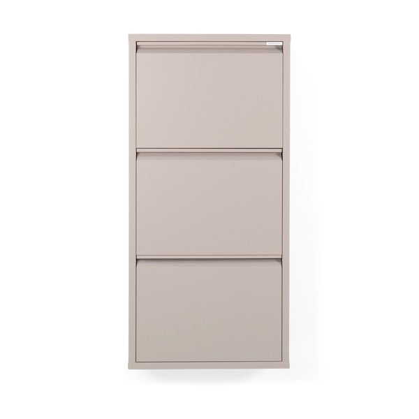 Szürkésbarna fém billenő ajtós cipőtartó 50x103x15 cm Billy – Spinder Design-image-3