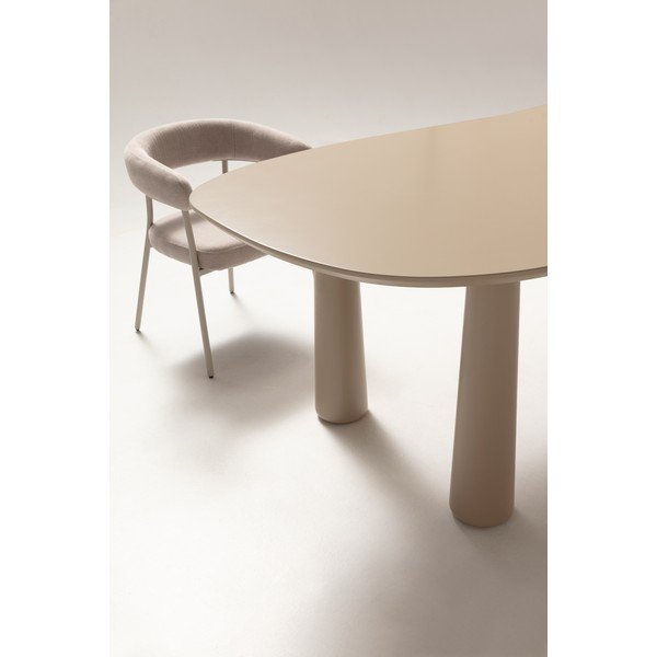 Bézs dohányzóasztal borovi fenyő asztallappal 110x220 cm Nahia – MOME-image-4