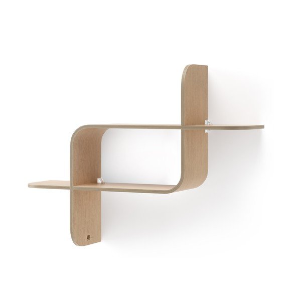 Natúr színű többszintes kaucsukfa fali polc Montage – Umbra-image-2