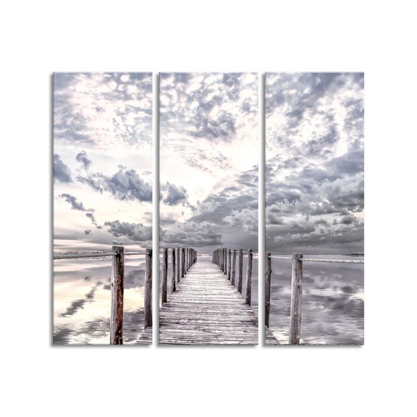 Canvas By The Sea többrészes kép, 81 x 75 cm - Styler