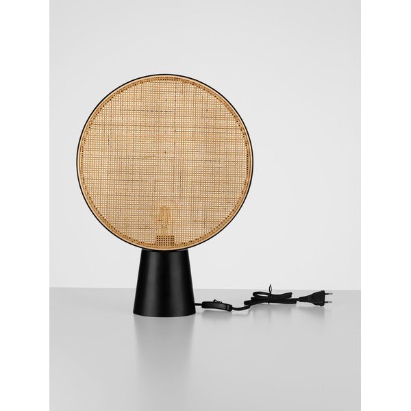 Matt fekete-natúr színű fém asztali lámpa (magasság 48,5 cm) Tierra – Nova Luce-image-3