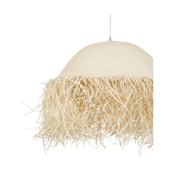 Krémszínű függőlámpa ø 50 cm Palmeraie – Côté Table-image-4