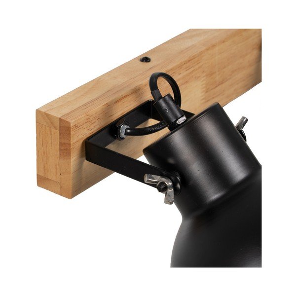 Fekete-natúr színű fali lámpa – Ixia-image-1