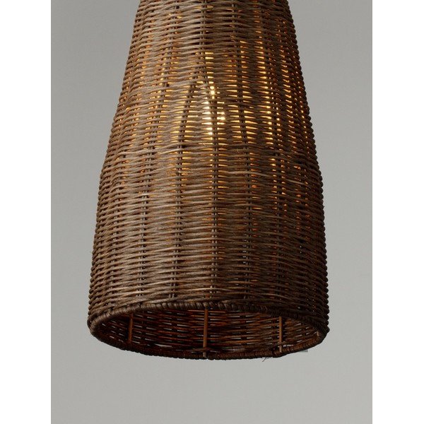 Natúr színű rattan függőlámpa ø 19,5 cm Rielo – Nova Luce-image-4