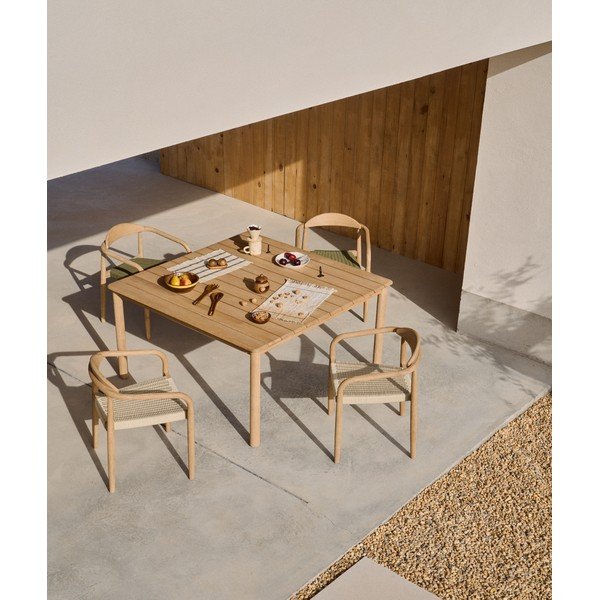 Akácfa kerti étkezőasztal 135x135 cm Sori – Kave Home-image-1