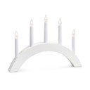 Fehér fénydekoráció karácsonyi mintával Atle – Markslöjd