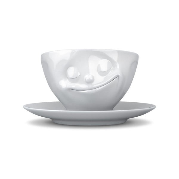 Fehér boldog eszpresszó csésze - 58products