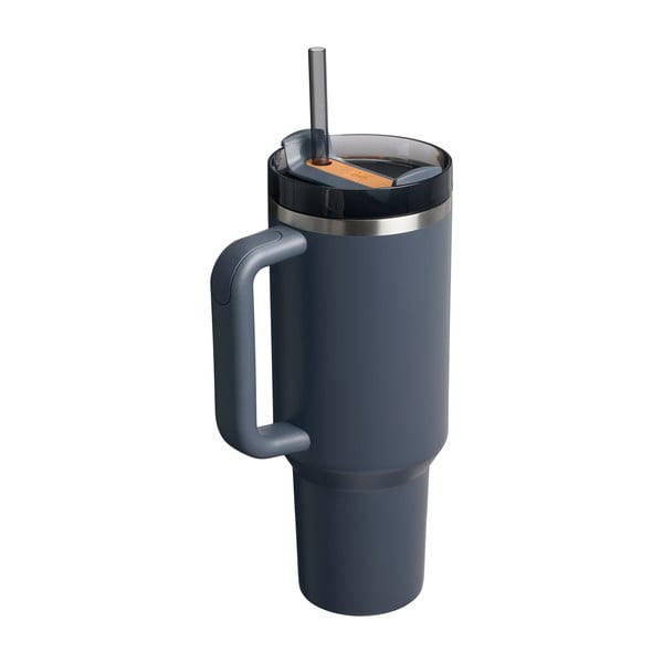 Sötétkék rozsdamentes acél termosz szívószállal 1,18 l Quencher H2.0 FlowState Tumbler Twilight – Stanley-image-2