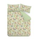 Zöld kétszemélyes-hosszabbított háromrészes ágyneműhuzat 230x220 cm Birds In Bloom – RHS