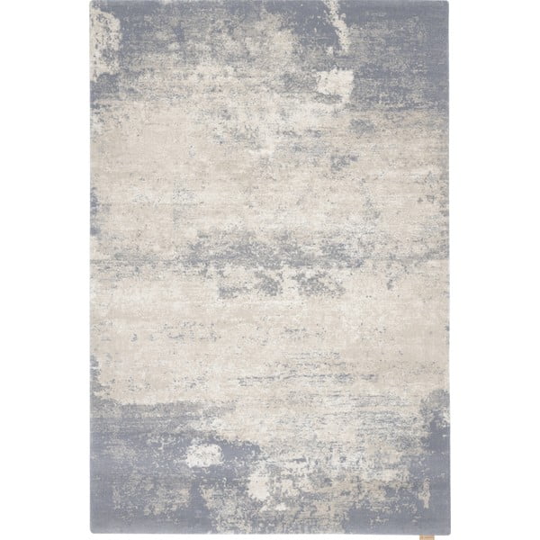 Szürke-krémszínű gyapjú szőnyeg 120x180 cm Bran – Agnella