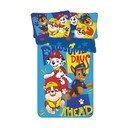 Kék pamut gyerek ágyneműhuzat babaágyhoz 100x135 cm Paw Patrol "Pawsome days ahead" – Jerry Fabrics