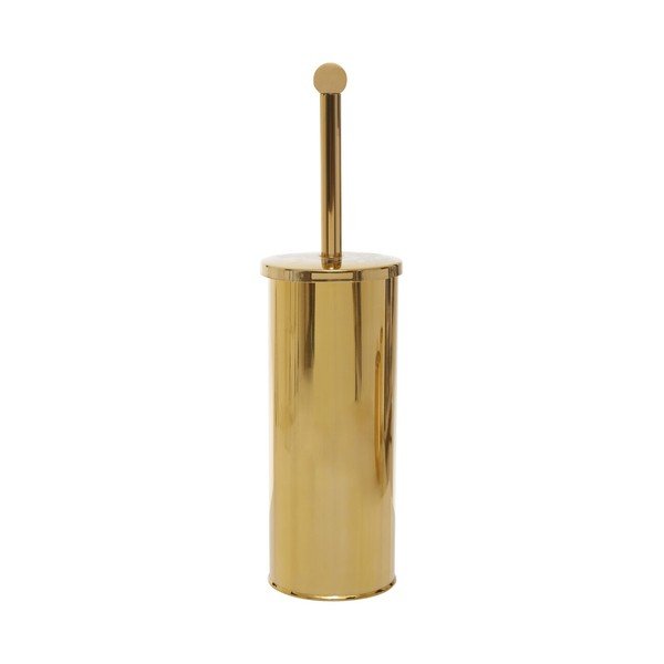 Aranyszínű rozsdamentes acél WC-kefe Allegra – Premier Housewares